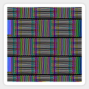 Glitched Lines Pattern Magnet